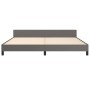 Estructura de cama con cabecero cuero sintético gris 200x200 cm de vidaXL, Camas y somieres - Ref: Foro24-347523, Precio: 135...
