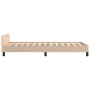 Estructura de cama cabecero cuero sintético capuchino 90x190 cm de vidaXL, Camas y somieres - Ref: Foro24-347476, Precio: 85,...