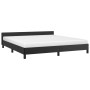 Estructura de cama con cabecero cuero sintético negro 180x200cm de vidaXL, Camas y somieres - Ref: Foro24-347513, Precio: 158...