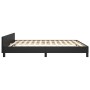 Estructura de cama con cabecero cuero sintético negro 180x200cm de vidaXL, Camas y somieres - Ref: Foro24-347513, Precio: 158...