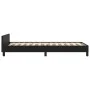 Bed frame with headboard black synthetic leather 100x200cm by vidaXL, Beds and slatted bases - Ref: Foro24-347483, Price: 94,...