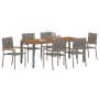 Conjunto de Comedor de Jardín 7 pcs Gris ratán sintético en Sillas de jardín | Comprar online en Foru.es