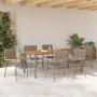 Conjunto de Comedor de Jardín 7 pcs Gris ratán sintético en Sillas de jardín | Comprar online en Foru.es