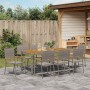 Conjunto de Comedor de Jardín 9 pcs Gris ratán sintético en Sillas de jardín | Comprar online en Foru.es
