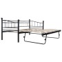 Estructura de cama de acero negra 180x200/90x200 cm de vidaXL, Camas y somieres - Ref: Foro24-285307, Precio: 205,85 €, Descu...
