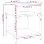 Mesitas noche 2 uds madera ingeniería roble ahumado 40x41x50 cm de vidaXL, Mesitas de noche - Ref: Foro24-825878, Precio: 53,...
