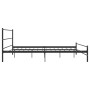 Estructura de cama de metal negro 180x200 cm de vidaXL, Camas y somieres - Ref: Foro24-284688, Precio: 116,33 €, Descuento: %