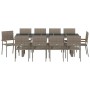 Conjunto de Comedor de Jardín 11 pcs Gris ratán sintético en Sillas de jardín | Comprar online en Foru.es