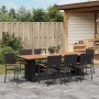 Conjunto de Comedor de Jardín 9 pcs Negro ratán sintético en Sillas de jardín | Comprar online en Foru.es
