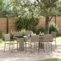 Conjunto de Comedor de Jardín 7 pcs Gris ratán sintético en Sillas de jardín | Comprar online en Foru.es