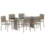 Conjunto de Comedor de Jardín 7 pcs Gris ratán sintético en Sillas de jardín | Comprar online en Foru.es