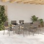 Conjunto de Comedor de Jardín 7 pcs Gris ratán sintético en Sillas de jardín | Comprar online en Foru.es