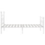Estructura de cama con somier metal blanco 90x200 cm de vidaXL, Camas y somieres - Ref: Foro24-284447, Precio: 129,49 €, Desc...