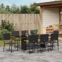 Conjunto de Comedor de Jardín 9 pcs Negro ratán sintético en Sillas de jardín | Comprar online en Foru.es