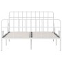 Estructura de cama con somier metal blanco 120x200 cm de vidaXL, Camas y somieres - Ref: Foro24-284603, Precio: 91,52 €, Desc...