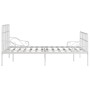 Estructura de cama con somier metal blanco 120x200 cm de vidaXL, Camas y somieres - Ref: Foro24-284603, Precio: 91,52 €, Desc...