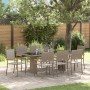 Conjunto de Comedor de Jardín 9 pcs Gris ratán sintético en Sillas de jardín | Comprar online en Foru.es