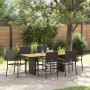 Conjunto de Comedor de Jardín 7 pcs Negro ratán sintético en Sillas de jardín | Comprar online en Foru.es