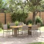 Conjunto de Comedor de Jardín 7 pcs Gris ratán sintético en Sillas de jardín | Comprar online en Foru.es