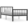 Estructura de cama de metal negro 90x200 cm de vidaXL, Camas y somieres - Ref: Foro24-284568, Precio: 123,90 €, Descuento: %