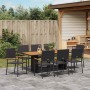 Conjunto de Comedor de Jardín 9 pcs Negro ratán sintético en Sillas de jardín | Comprar online en Foru.es