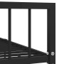 Estructura de cama de metal negro 90x200 cm de vidaXL, Camas y somieres - Ref: Foro24-284568, Precio: 123,90 €, Descuento: %
