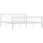 Estructura de cama de metal blanco 180x200 cm de vidaXL, Camas y somieres - Ref: Foro24-284567, Precio: 102,04 €, Descuento: %