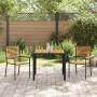 Conjunto de Comedor de Jardín 3 pcs Negro y Marrón en Sillas de jardín | Comprar online en Foru.es