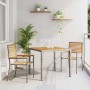 Conjunto de Comedor de Jardín 3 pcs Gris y marrón en Sillas de jardín | Comprar online en Foru.es