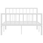Estructura de cama de metal blanco 120x200 cm de vidaXL, Camas y somieres - Ref: Foro24-284564, Precio: 80,43 €, Descuento: %