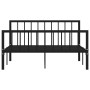 Estructura de cama de metal negro 140x200 cm de vidaXL, Camas y somieres - Ref: Foro24-284571, Precio: 115,78 €, Descuento: %