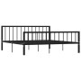Estructura de cama de metal negro 180x200 cm de vidaXL, Camas y somieres - Ref: Foro24-284573, Precio: 130,97 €, Descuento: %