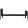 Estructura de cama de metal negro 140x200 cm de vidaXL, Camas y somieres - Ref: Foro24-284571, Precio: 115,78 €, Descuento: %