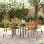 Conjunto de Comedor de Jardín 5 pcs Gris y marrón en Sillas de jardín | Comprar online en Foru.es