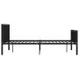 Estructura de cama de metal negro 180x200 cm de vidaXL, Camas y somieres - Ref: Foro24-284573, Precio: 130,97 €, Descuento: %