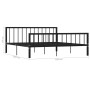Estructura de cama de metal negro 180x200 cm de vidaXL, Camas y somieres - Ref: Foro24-284573, Precio: 130,97 €, Descuento: %