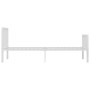 Estructura de cama de metal blanco 100x200 cm de vidaXL, Camas y somieres - Ref: Foro24-284563, Precio: 80,16 €, Descuento: %
