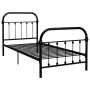 Estructura de cama de metal negro 100x200 cm de vidaXL, Camas y somieres - Ref: Foro24-284499, Precio: 147,95 €, Descuento: %