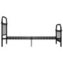 Estructura de cama de metal negro 100x200 cm de vidaXL, Camas y somieres - Ref: Foro24-284499, Precio: 147,95 €, Descuento: %