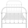 Estructura de cama de metal blanco 100x200 cm de vidaXL, Camas y somieres - Ref: Foro24-284493, Precio: 77,43 €, Descuento: %