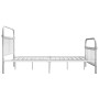 Estructura de cama de metal blanco 120x200 cm de vidaXL, Camas y somieres - Ref: Foro24-284494, Precio: 93,30 €, Descuento: %