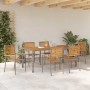 Conjunto de Comedor de Jardín 7 pcs Gris y marrón en Sillas de jardín | Comprar online en Foru.es