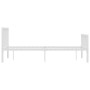 Estructura de cama de metal blanco 140x200 cm de vidaXL, Camas y somieres - Ref: Foro24-284565, Precio: 132,37 €, Descuento: %