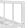 Estructura de cama de metal blanco 140x200 cm de vidaXL, Camas y somieres - Ref: Foro24-284565, Precio: 132,37 €, Descuento: %