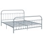 Estructura de cama de metal gris 180x200 cm de vidaXL, Camas y somieres - Ref: Foro24-284509, Precio: 114,94 €, Descuento: %