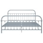 Estructura de cama de metal gris 180x200 cm de vidaXL, Camas y somieres - Ref: Foro24-284509, Precio: 114,94 €, Descuento: %