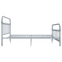 Estructura de cama de metal gris 180x200 cm de vidaXL, Camas y somieres - Ref: Foro24-284509, Precio: 114,94 €, Descuento: %