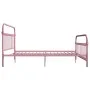 Estructura de cama de metal rosa 180x200 cm de vidaXL, Camas y somieres - Ref: Foro24-284515, Precio: 180,86 €, Descuento: %