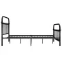 Estructura de cama de metal negro 160x200 cm de vidaXL, Camas y somieres - Ref: Foro24-284502, Precio: 164,09 €, Descuento: %