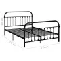 Estructura de cama de metal negro 160x200 cm de vidaXL, Camas y somieres - Ref: Foro24-284502, Precio: 164,09 €, Descuento: %